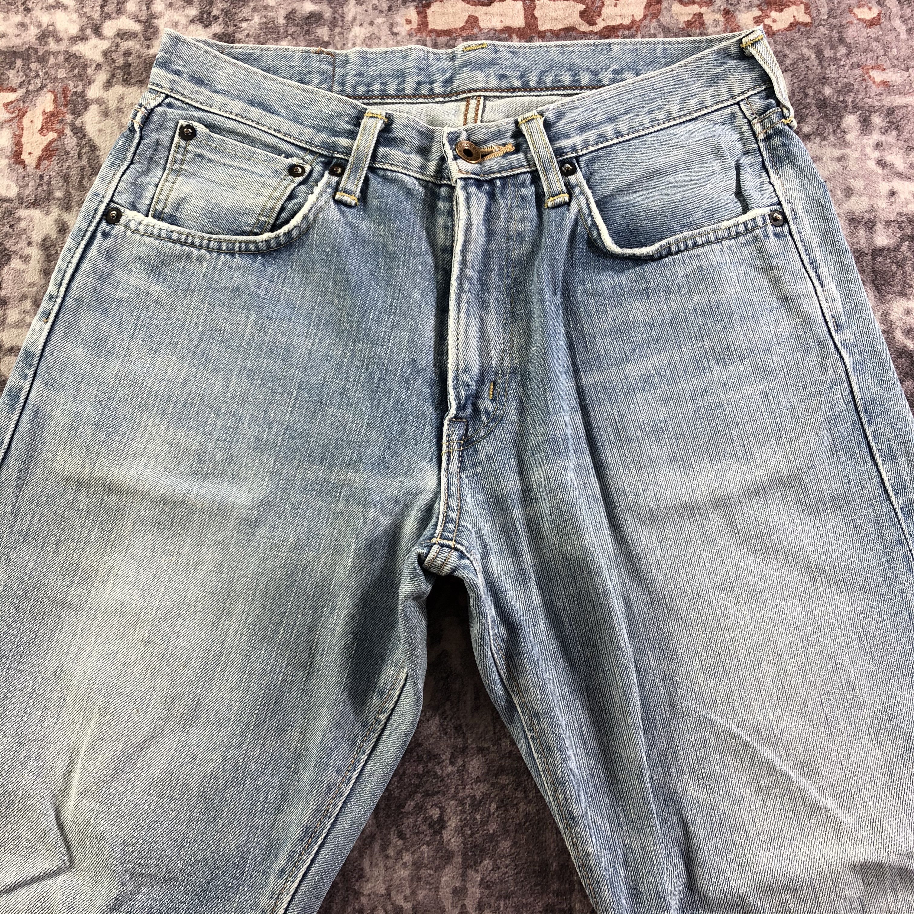 Edwin Vintage Light Wash Edwin 505 Selvedge Jeans-JM3639 Size US 31 - 3 Thumbnail