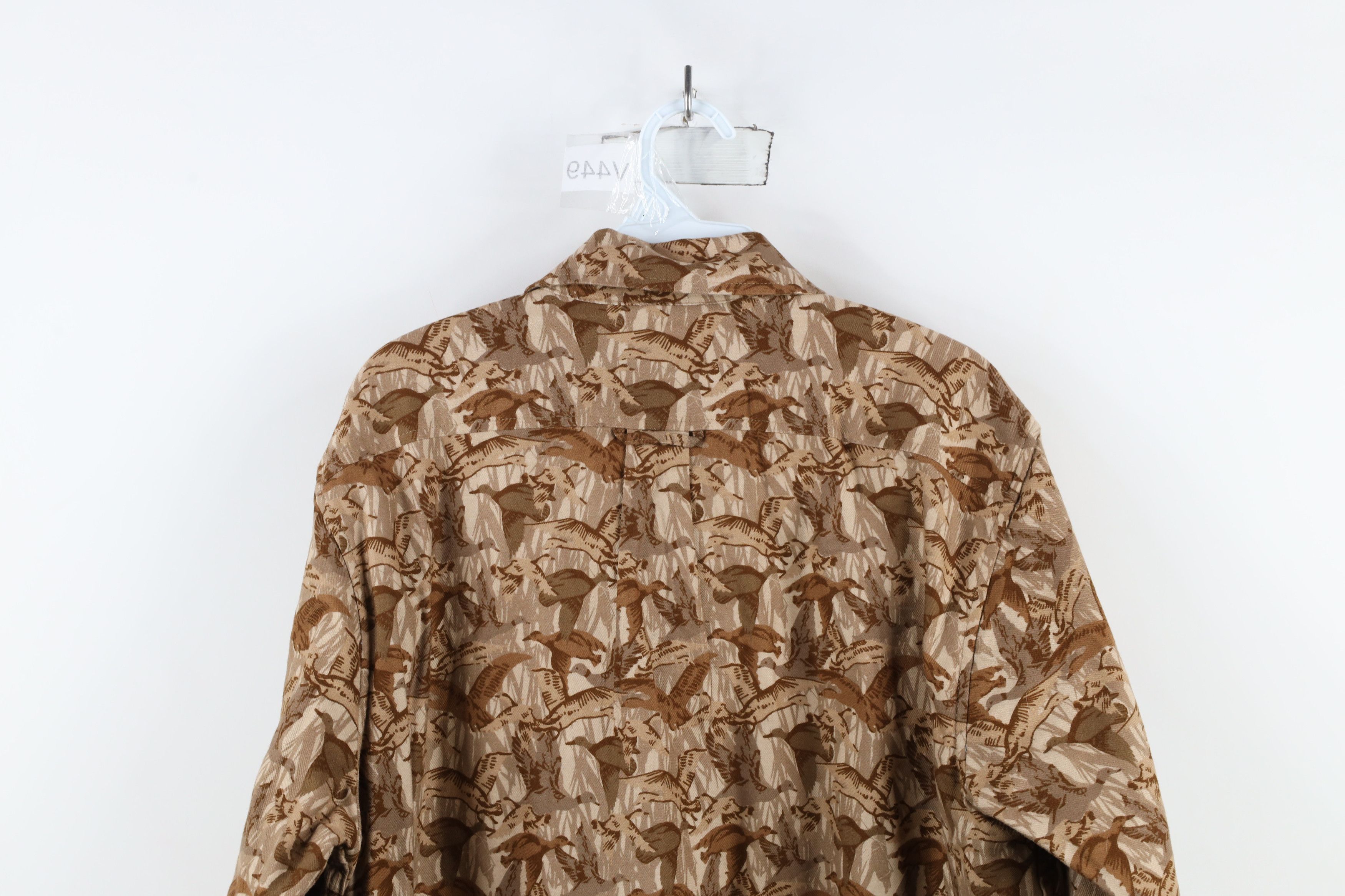 Lands' End × Vintage Lands End x Blake Shelton Camouflage Over Print Button Shirt Size US L / EU 52-54 / 3 - 11 Thumbnail