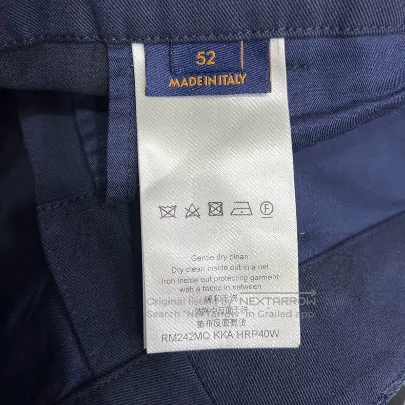 Louis Vuitton Louis Vuitton size US 52 Navy blue logo jacquard slacks pan Size US 36 / EU 52 - 6 Thumbnail