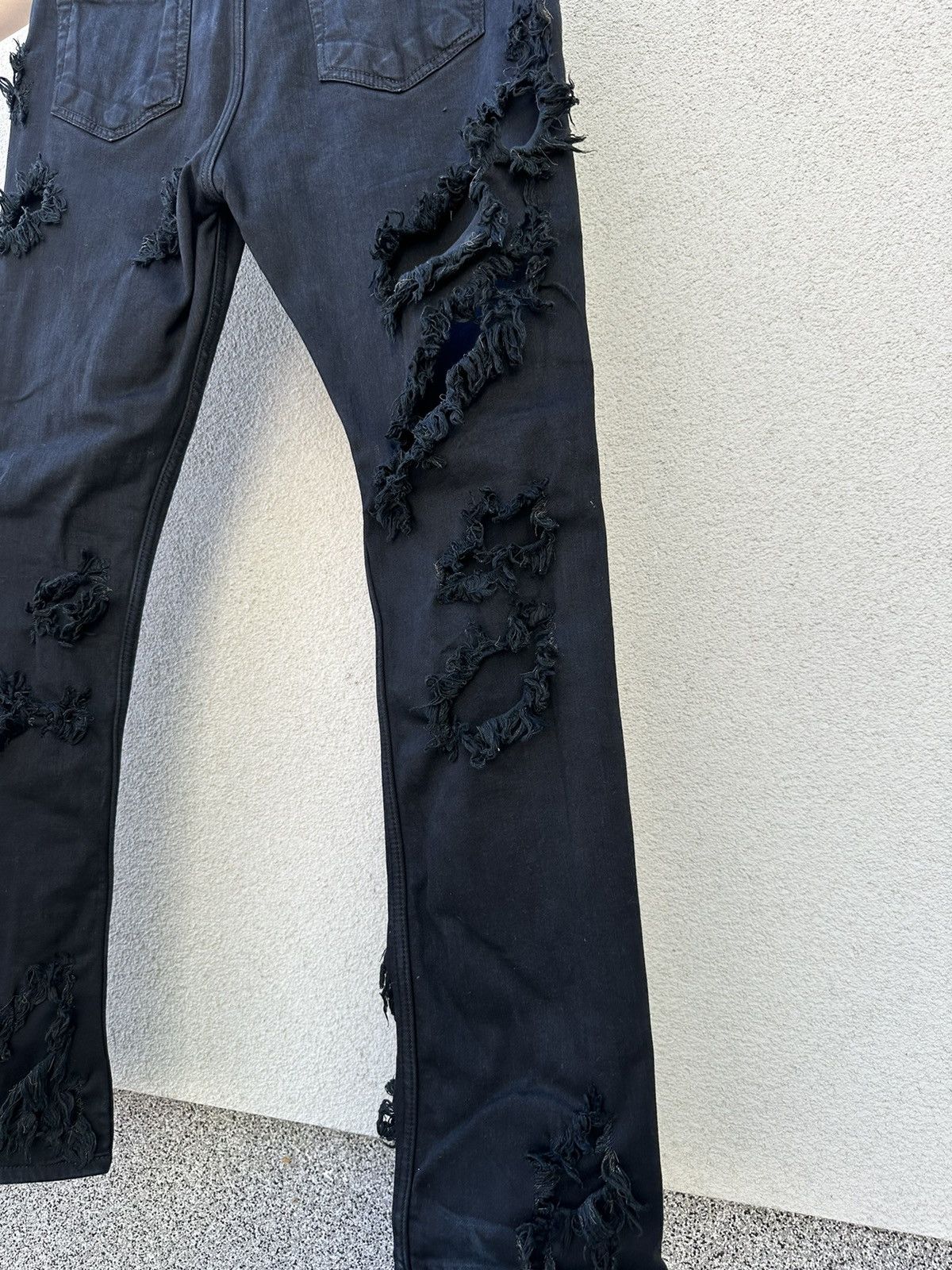 Rick Owens × Rick Owens Drkshdw Rick Owens frayed detail Detroit Denim Size US 31 - 7 Thumbnail