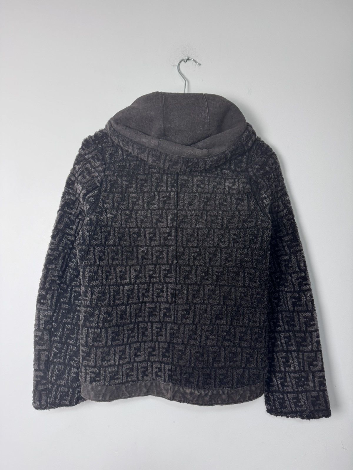 Fendi Fendi Reversible FF Monogram Shearling Hoodie Jacket Size M / US 6-8 / IT 42-44 - 7 Thumbnail