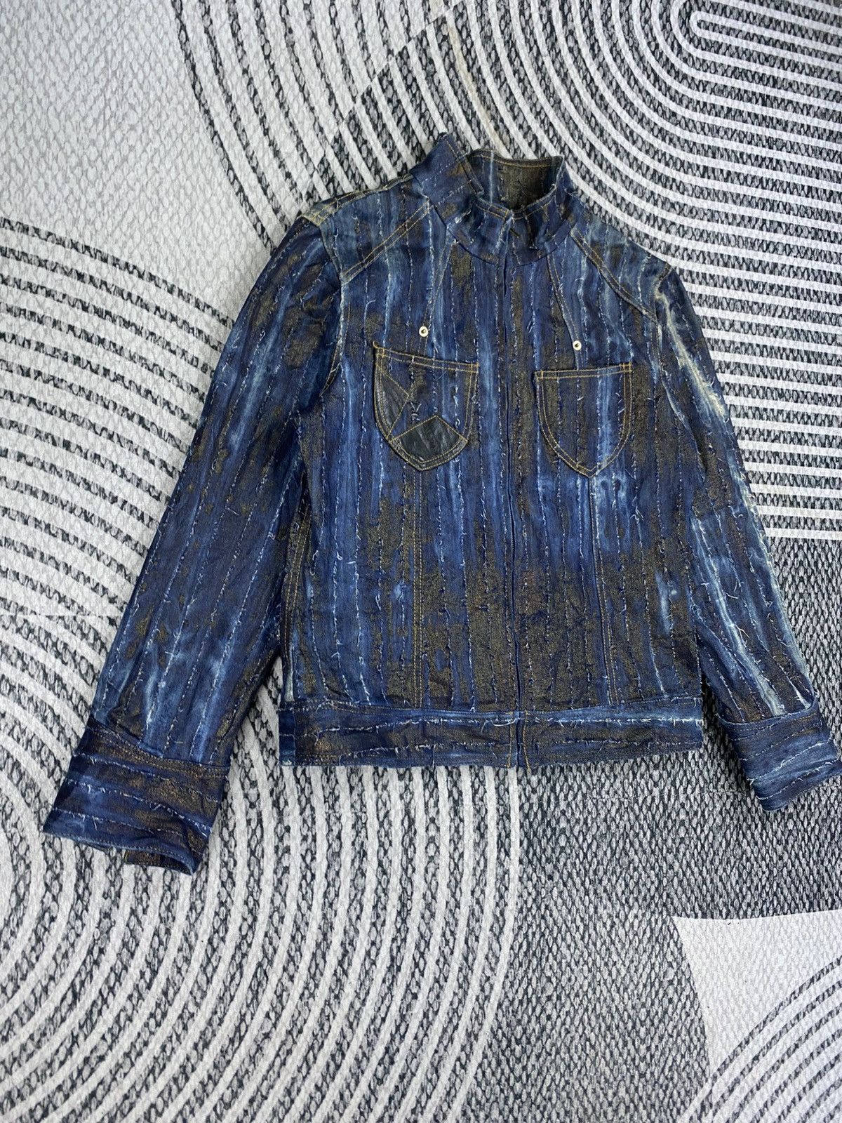 Japanese Brand Vintage Fagras Vita Boro Distressed Patchwork Denim Jacket Size US S / EU 44-46 / 1 - 3 Thumbnail