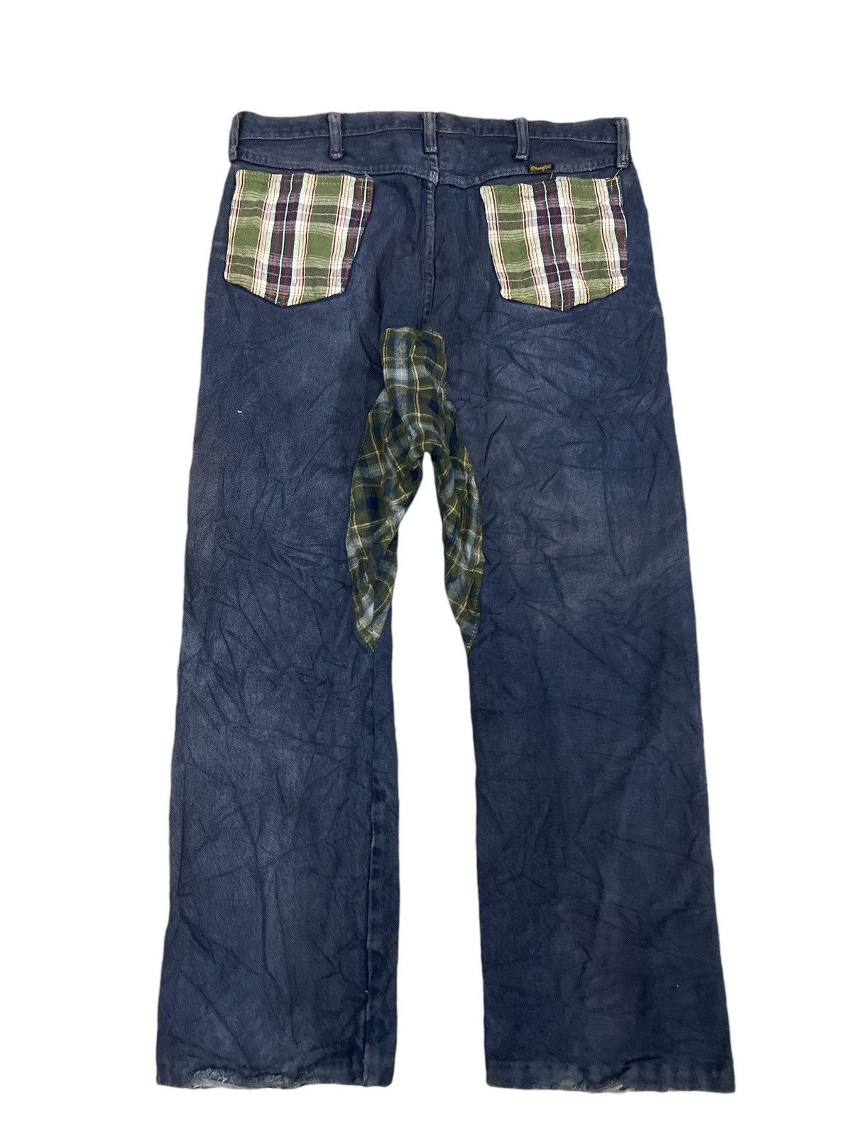 Hysteric Glamour × Vintage × Wrangler WRANGLER DOUBLE TONE DISTRESSED DENIM PANT Size US 34 / EU 50 - 6 Thumbnail