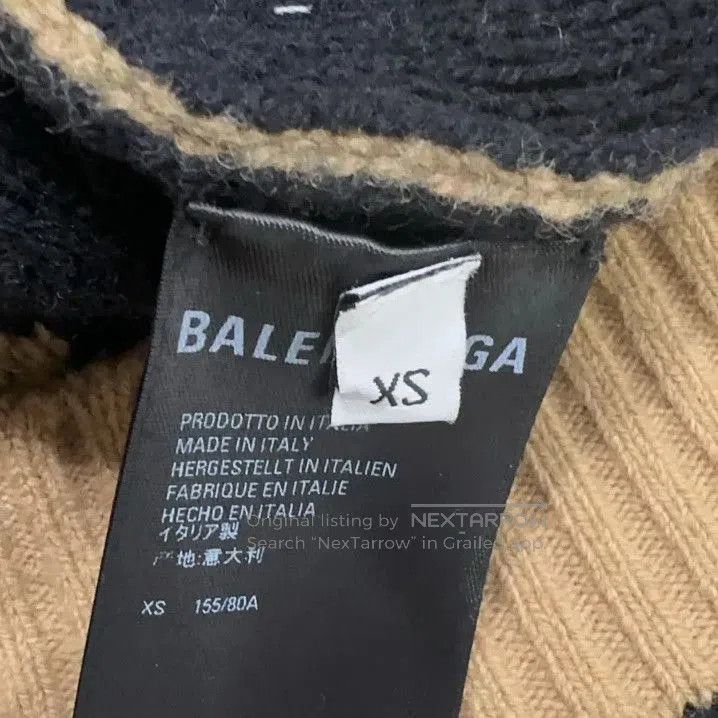 Balenciaga Balenciaga Logo Knit Sweater in Beige. Size US XS / EU 42 / 0 - 4 Thumbnail