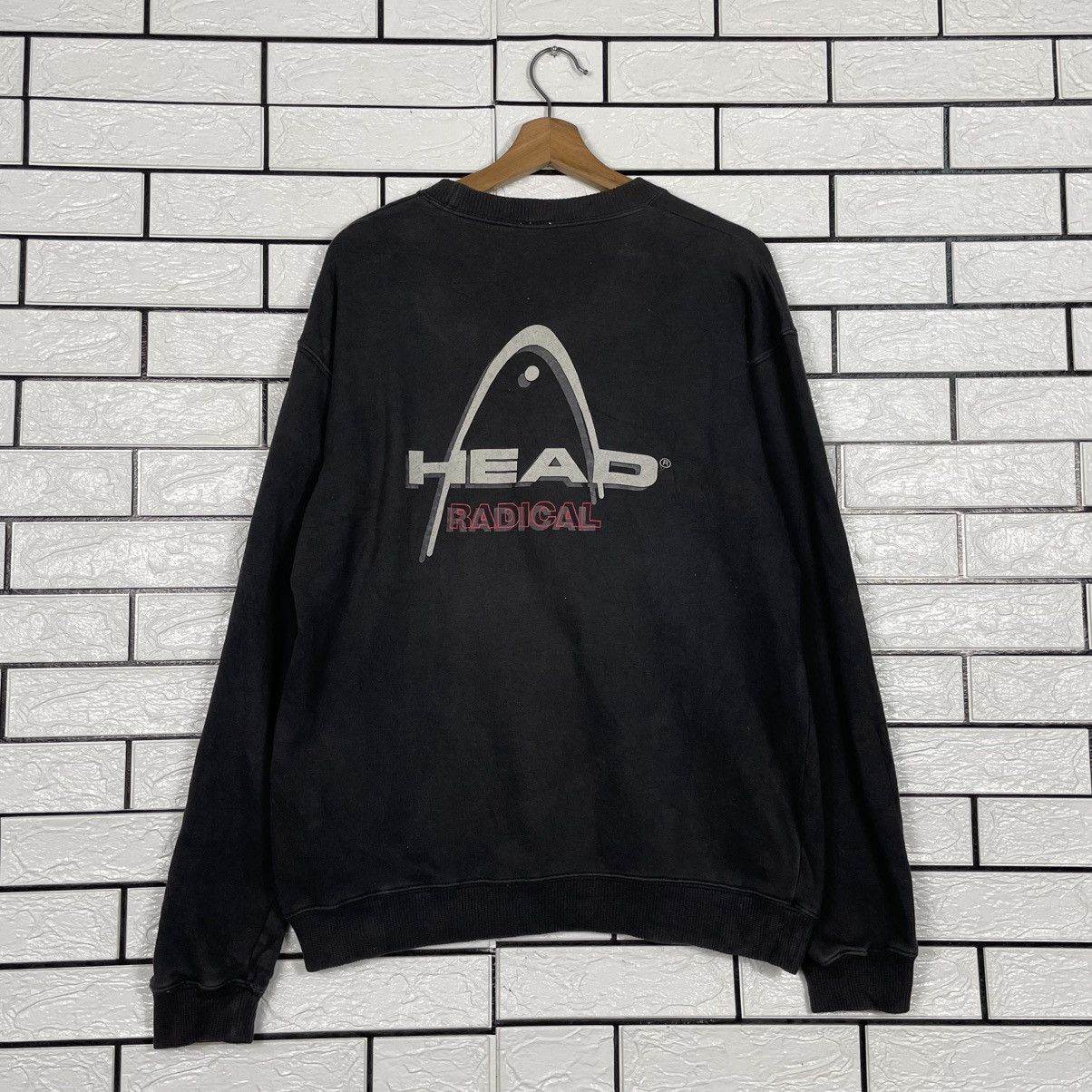 Japanese Brand Head Big Logo Black Sweatshirt Size US L / EU 52-54 / 3 - 7 Thumbnail