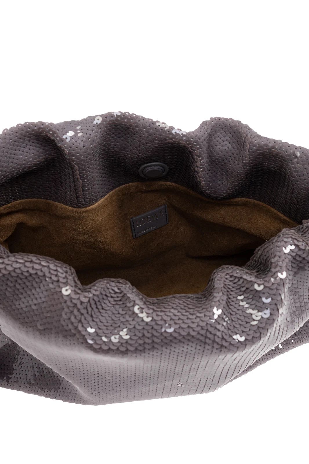 Loewe LOEWE Flamenco Med Silver Sequin Shoulder Bag Size ONE SIZE - 4 Thumbnail