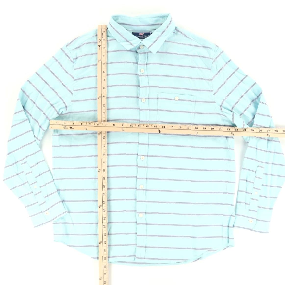 Vineyard Vines VINEYARD VINES Slim Longshore Button Up Shirt Beachcomber Blue Men's L Size US L / EU 52-54 / 3 - 3 Thumbnail