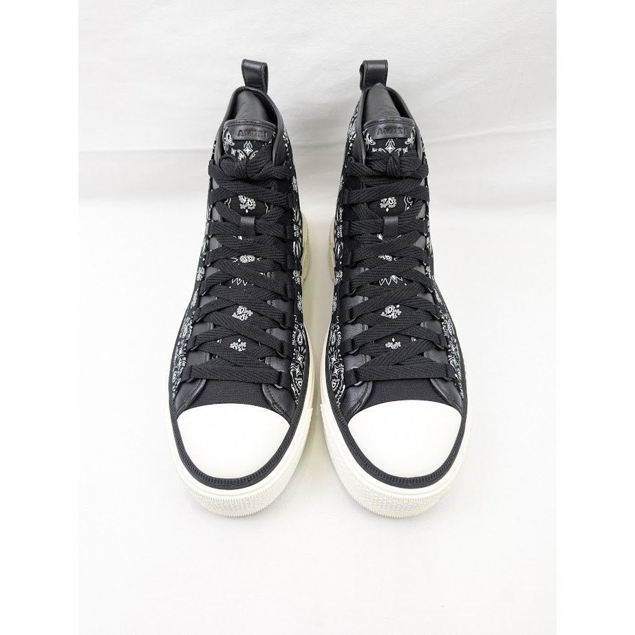 Amiri o1rshd1 Bandana MA Court High-Top Sneakers in Black/White Size US 13 / EU 46 - 15 Thumbnail