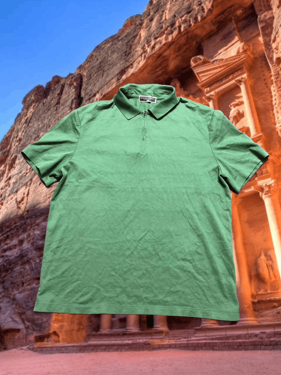 Charles Tyrwhitt Vintage T-Shirt green Polo Charles Tyrwhitt crazy Y2K Size US L / EU 52-54 / 3 - 1 Thumbnail