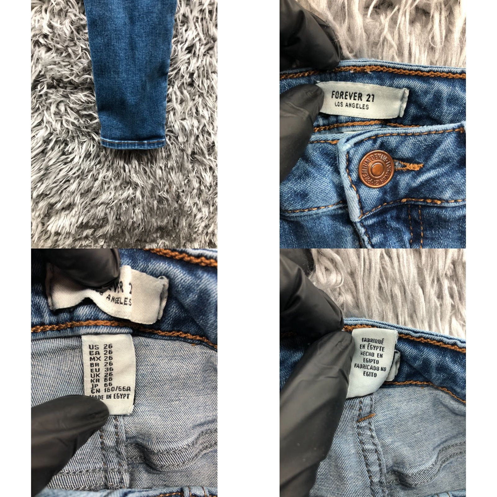 Forever 21 FOREVER 21 Jeans Skinny High Rise 26 Womens Blue Medium Wash Denim 5-Pocket Regular Size Type Regular Size 26" / US 2 / IT 38 - 8 Thumbnail