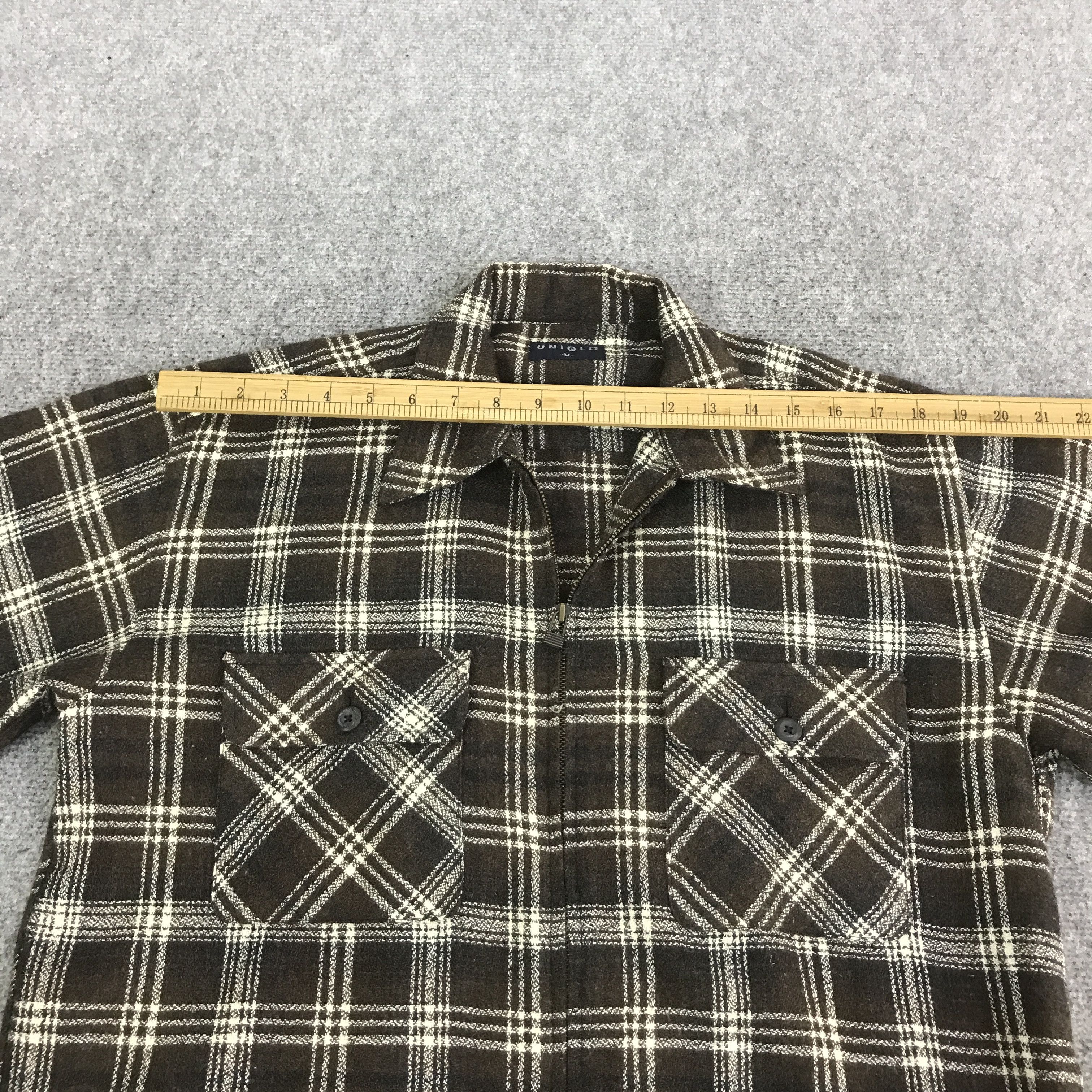 Uniqlo Vintage uniqlo Tartan Zipper jacket K116B3 Size US L / EU 52-54 / 3 - 5 Thumbnail