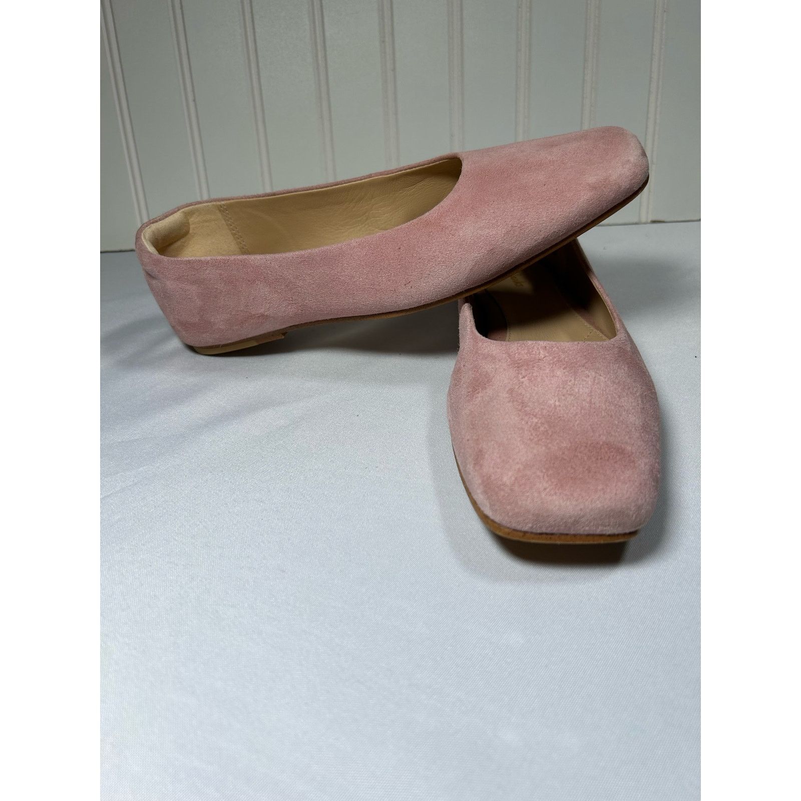 Clarks Clarks Suede Slip On Shoes Pure Tone blush pink Size 8M Grailed