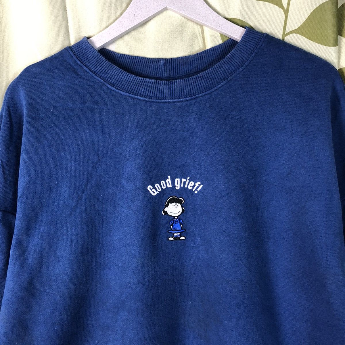 Cartoon Network × Peanuts Spao Blue cartoon snoopy peanuts vintage Sweatshirt #7426 Size US L / EU 52-54 / 3 - 5 Thumbnail