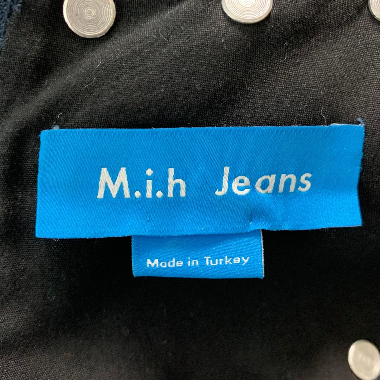 Other M.I.H JEANS Size S Blue Grey Cotton Studded V-Neck Dress Size S / US 4 / IT 40 - 5 Thumbnail
