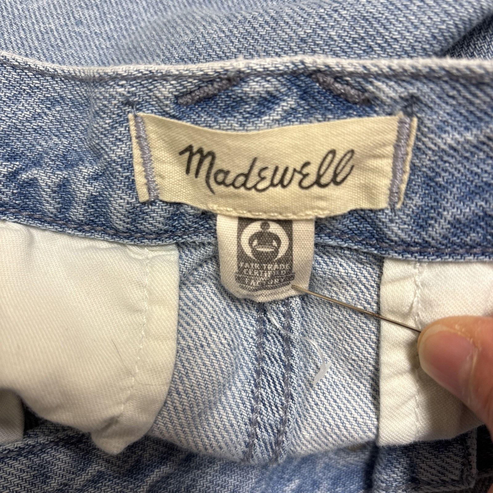 Madewell Madewell Jeans Womens 26 Blue Low Slung Cargo Wide Leg Stone Size 26" / US 2 / IT 38 - 11 Thumbnail