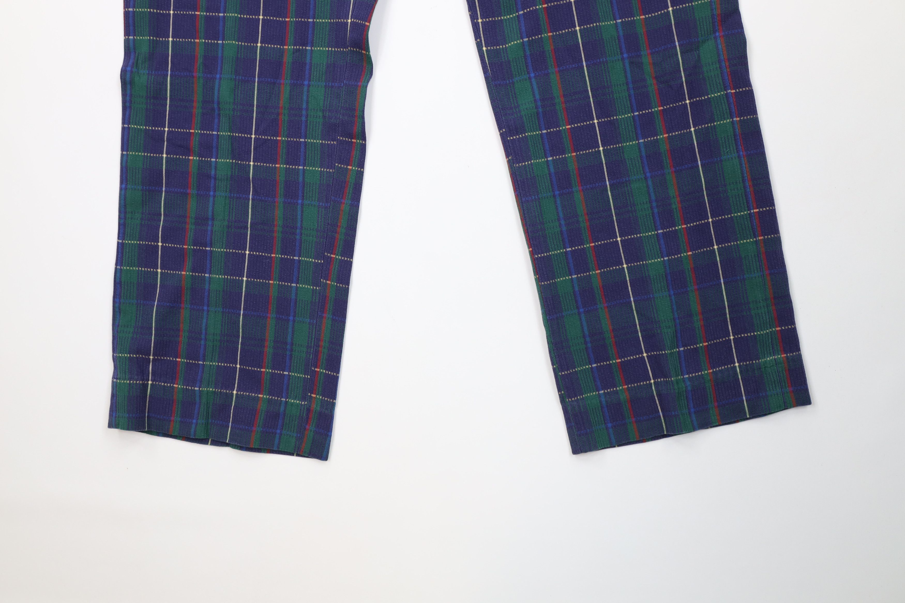 Orvis Vintage 70s Orvis Seersucker Wide Leg Chino Pants Plaid USA Size US 38 / EU 54 - 4 Thumbnail