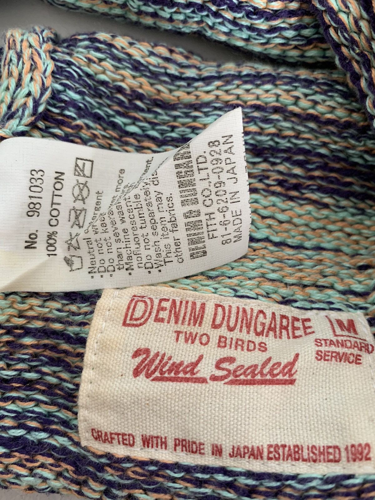 Japanese Brand × Kapital × Vintage Denim Dungaree Two Birds Wind Sealed Visor Hats Size ONE SIZE - 8 Thumbnail