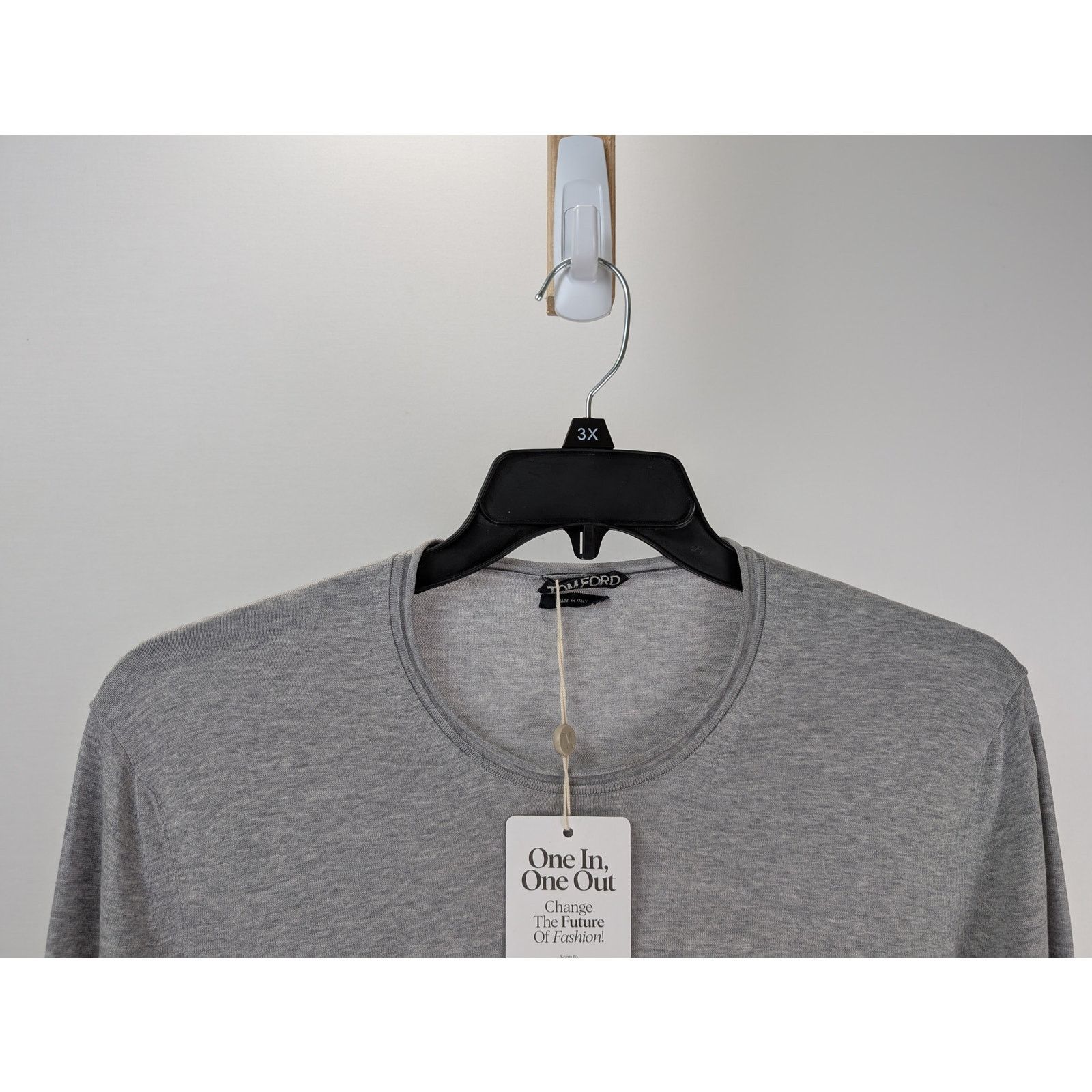 Tom Ford o1rshd1 CC20 Long Sleeve Shirt in Gray Size US M / EU 48-50 / 2 - 2 Thumbnail