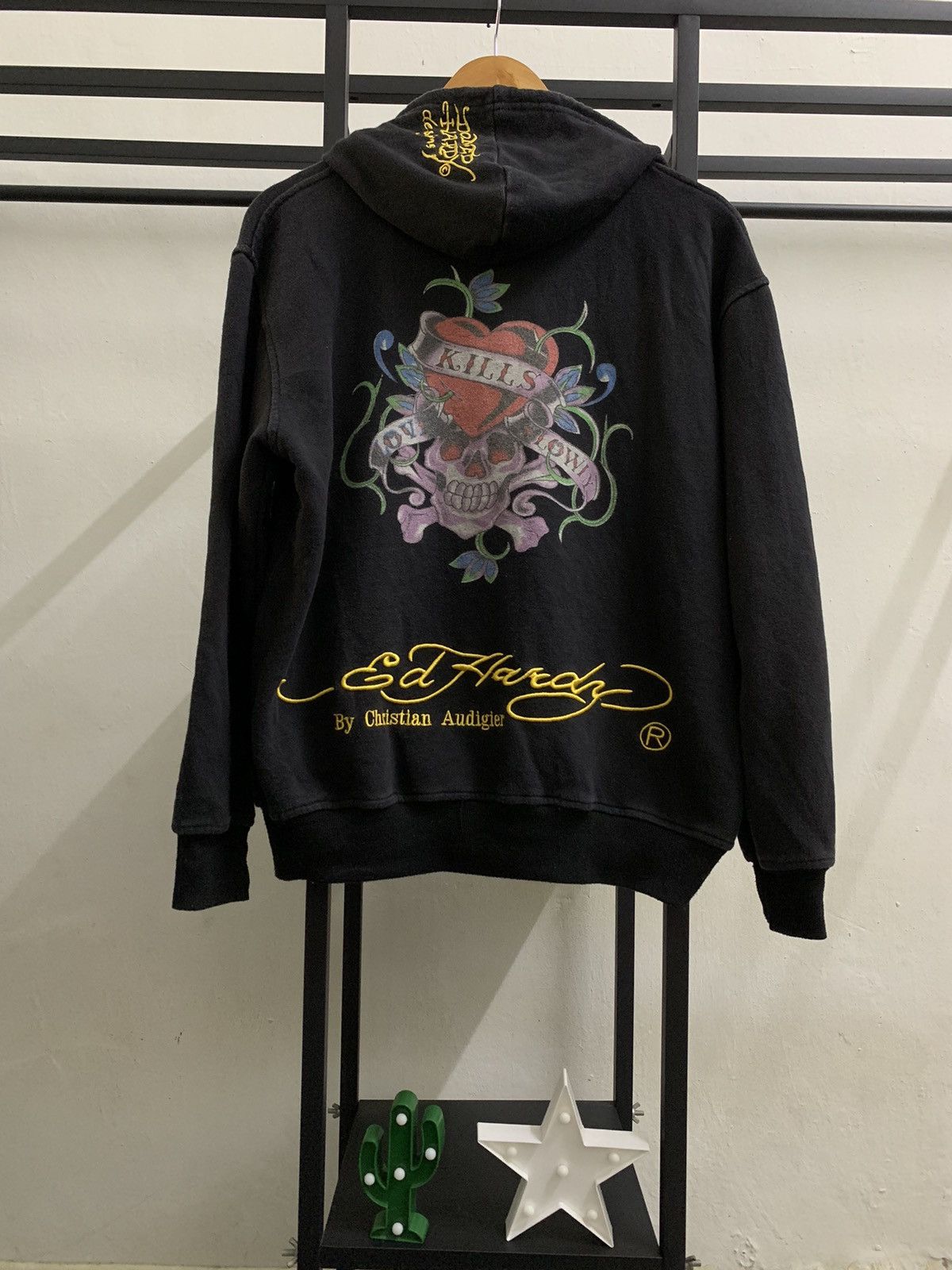 Ed Hardy 🔥HOT🔥 ED HARDY BY CHRISTIAN AUDIGER BACK-HIT HOODIE Size US M / EU 48-50 / 2 - 1 Thumbnail