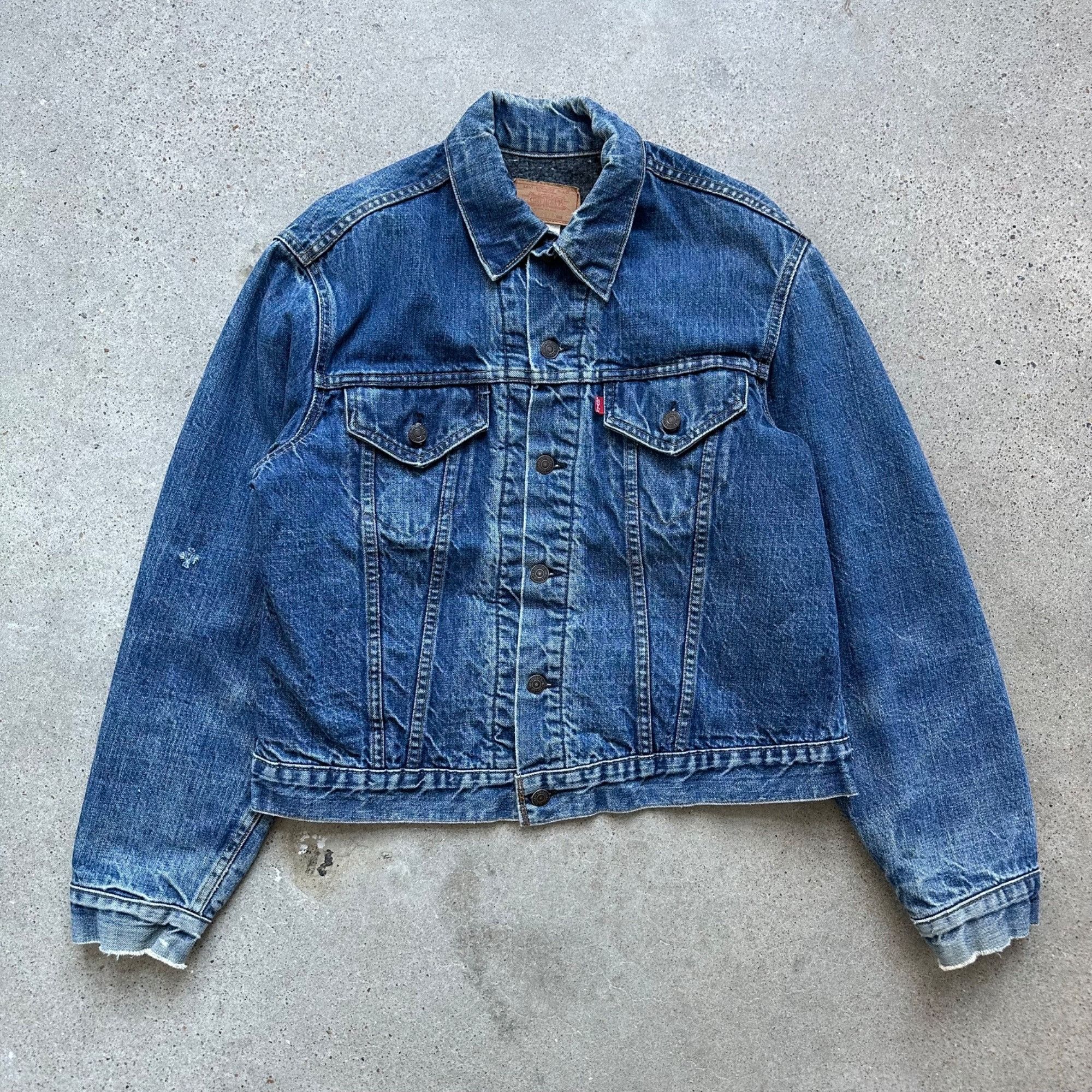 image of Levis x Vintage 70's Levi’S Transitional Blanket Lined Denim Jacket, Men's (Size Large)
