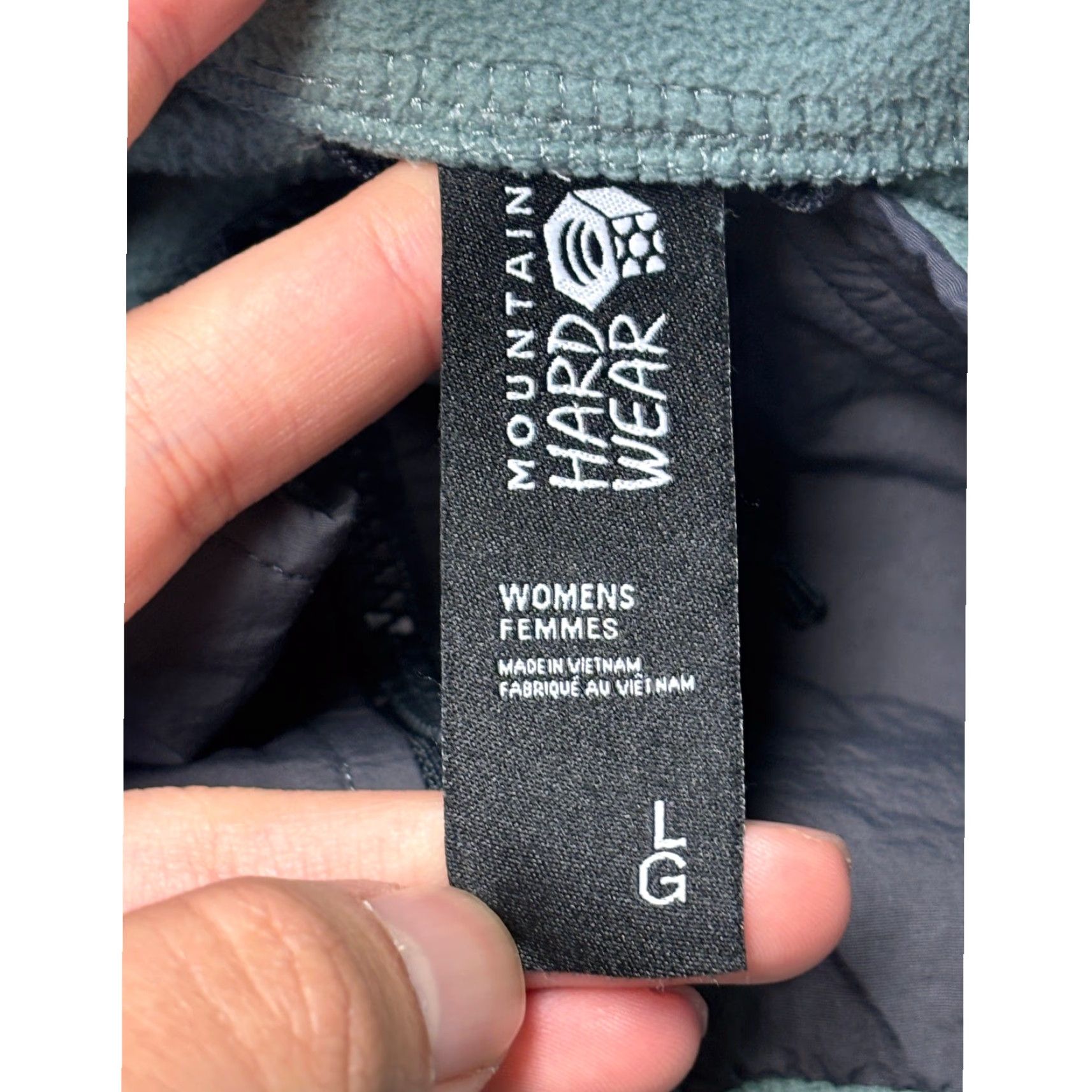 Mountain Hardwear Mountain Hardwear Womens Jacket Fleece Full Zip Green Large Size L / US 10 / IT 46 - 3 Thumbnail