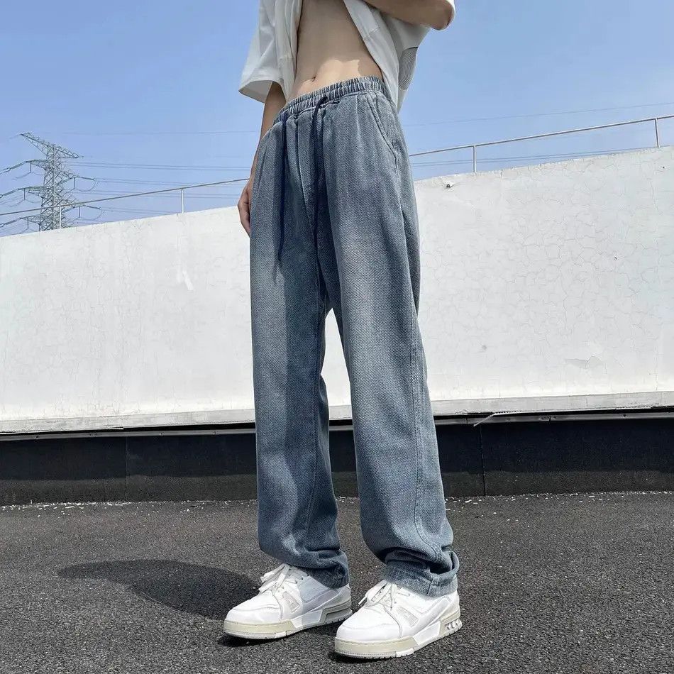 Japanese Brand Retro loose wide leg straight leg jeans Size US 32 / EU 48 - 1 Thumbnail
