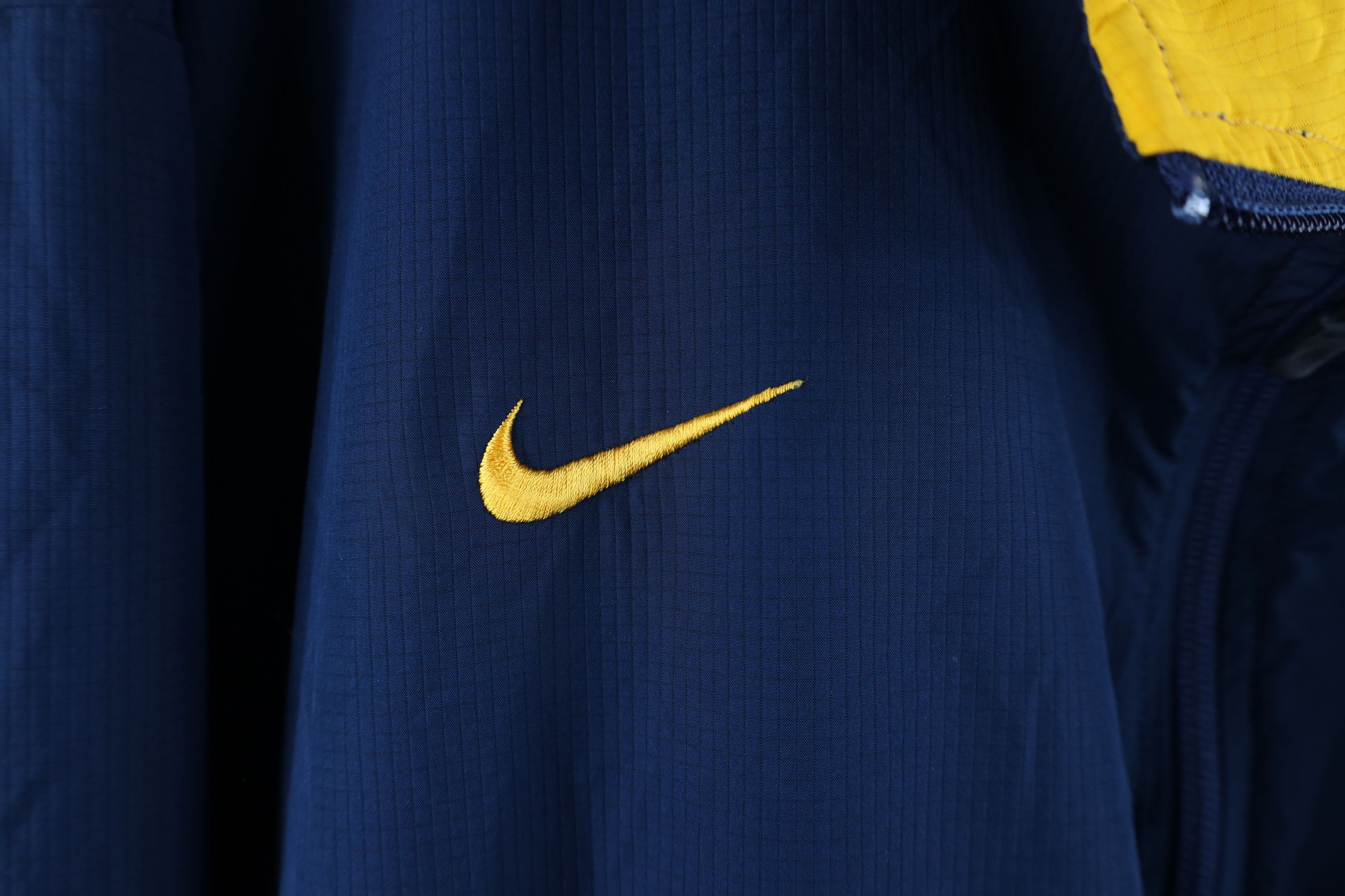 Nike × Vintage Vintage Nike Storm Fit Mini Swoosh Half Zip Jacket Blue Size US XXL / EU 58 / 5 - 5 Thumbnail