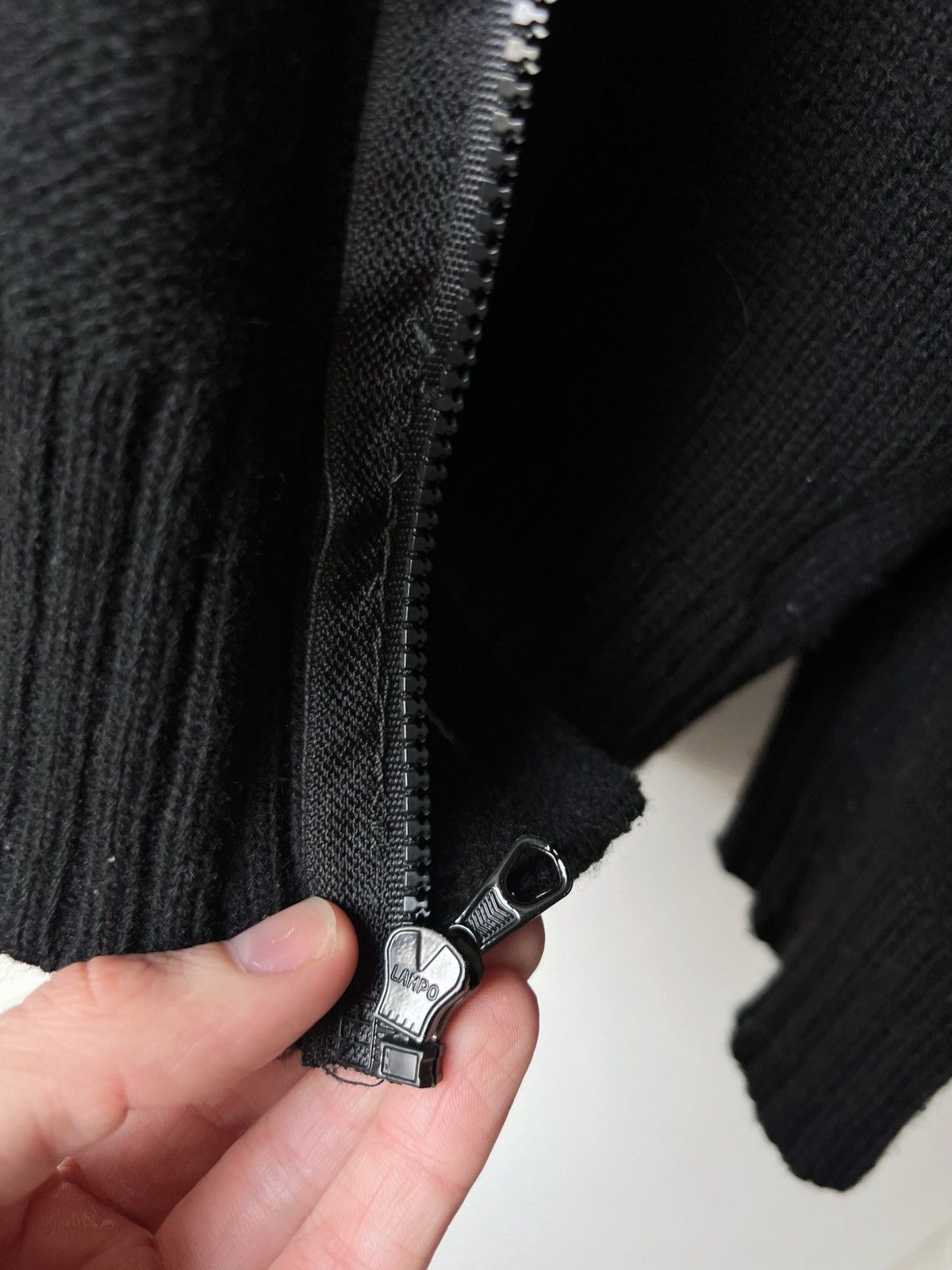 Stone Island × Vintage Stone Island Vintage Wool Zip Sweater Size US XXL / EU 58 / 5 - 9 Thumbnail
