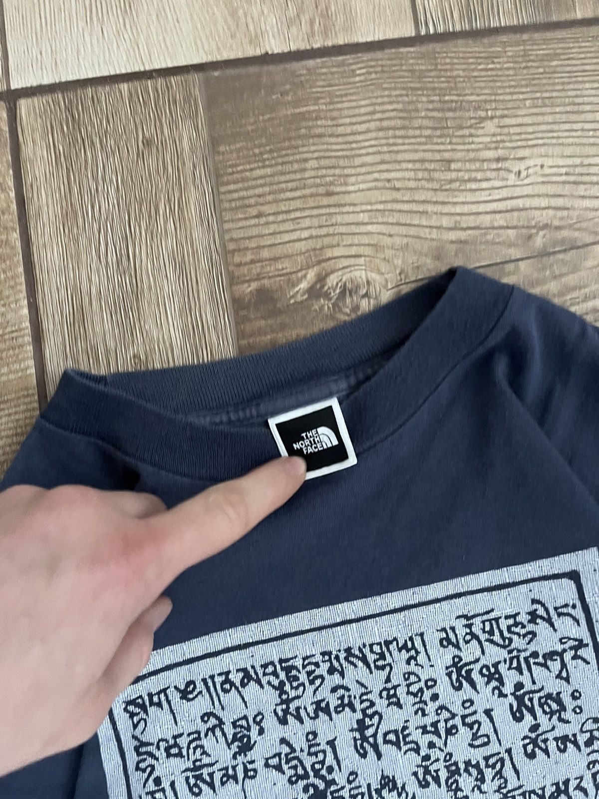 The North Face Vintage 90s The North Face Single Stitch Tee - Navy Y2K Size US L / EU 52-54 / 3 - 6 Thumbnail