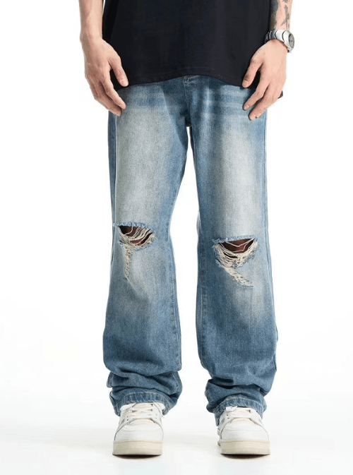 Japanese Brand × Jean Fashion high street cool ripped jeans y2k Size US 34 / EU 50 - 1 Thumbnail