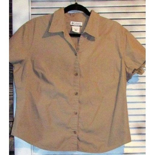 Columbia Columbia XL Petite Tan Camp Shirt Size XL / US 12-14 / IT 48-50 - 8 Thumbnail