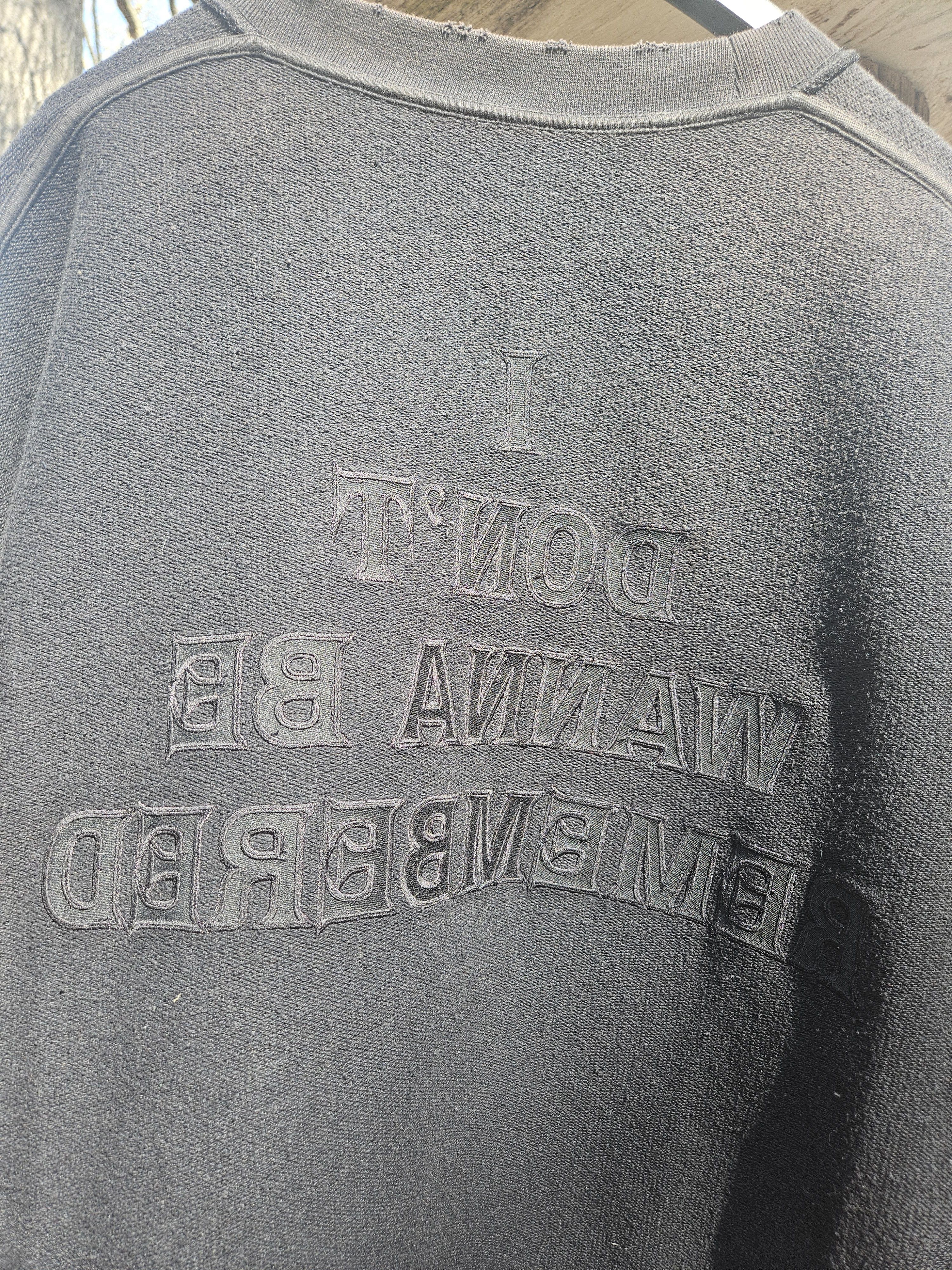 Vetements Dirty Black Anti War Unknown Reversible Mega Knit Shirt Size US S / EU 44-46 / 1 - 11 Thumbnail