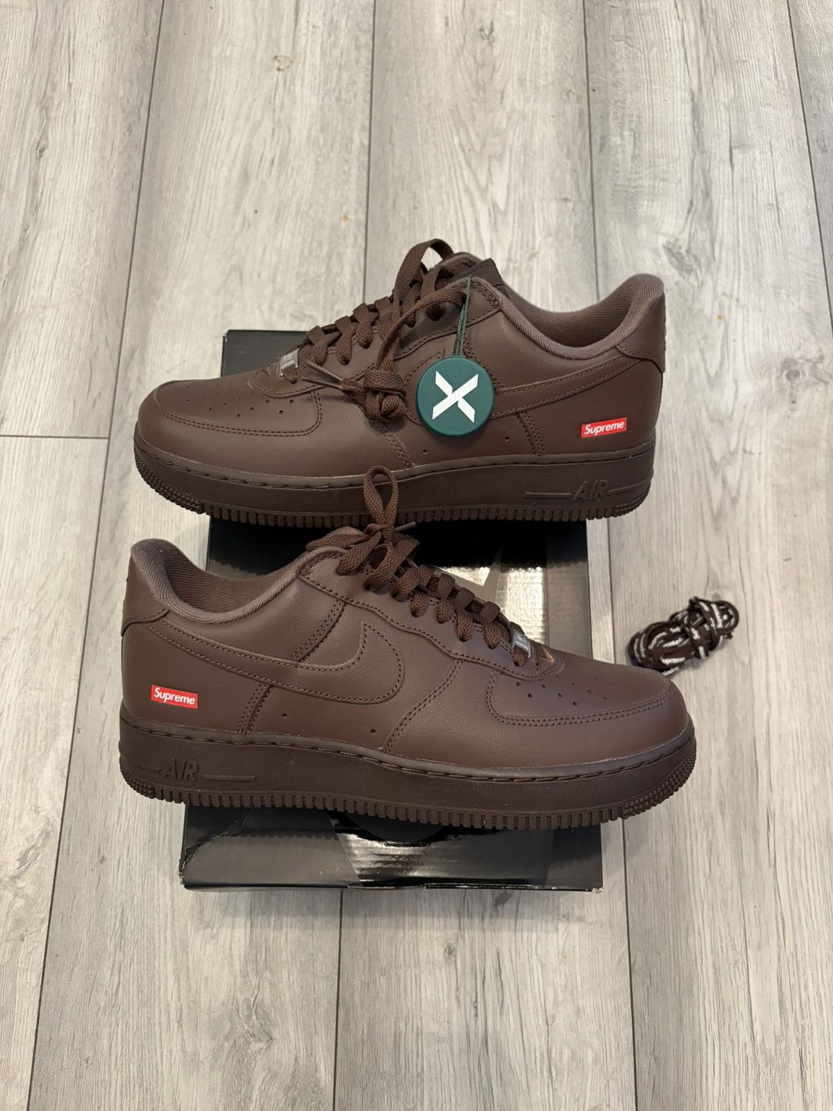 Nike × Supreme Nike Air Force 1 Supreme Baroque Brown | Grailed