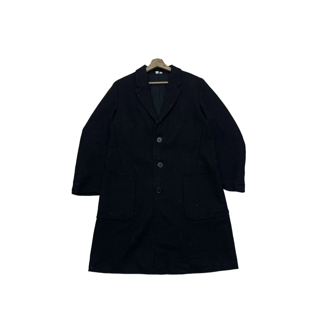 Jil Sander Avant Garde Jil Sander X Uniqlo Black Long Coat Jacket Size US M / EU 48-50 / 2 - 2 Thumbnail