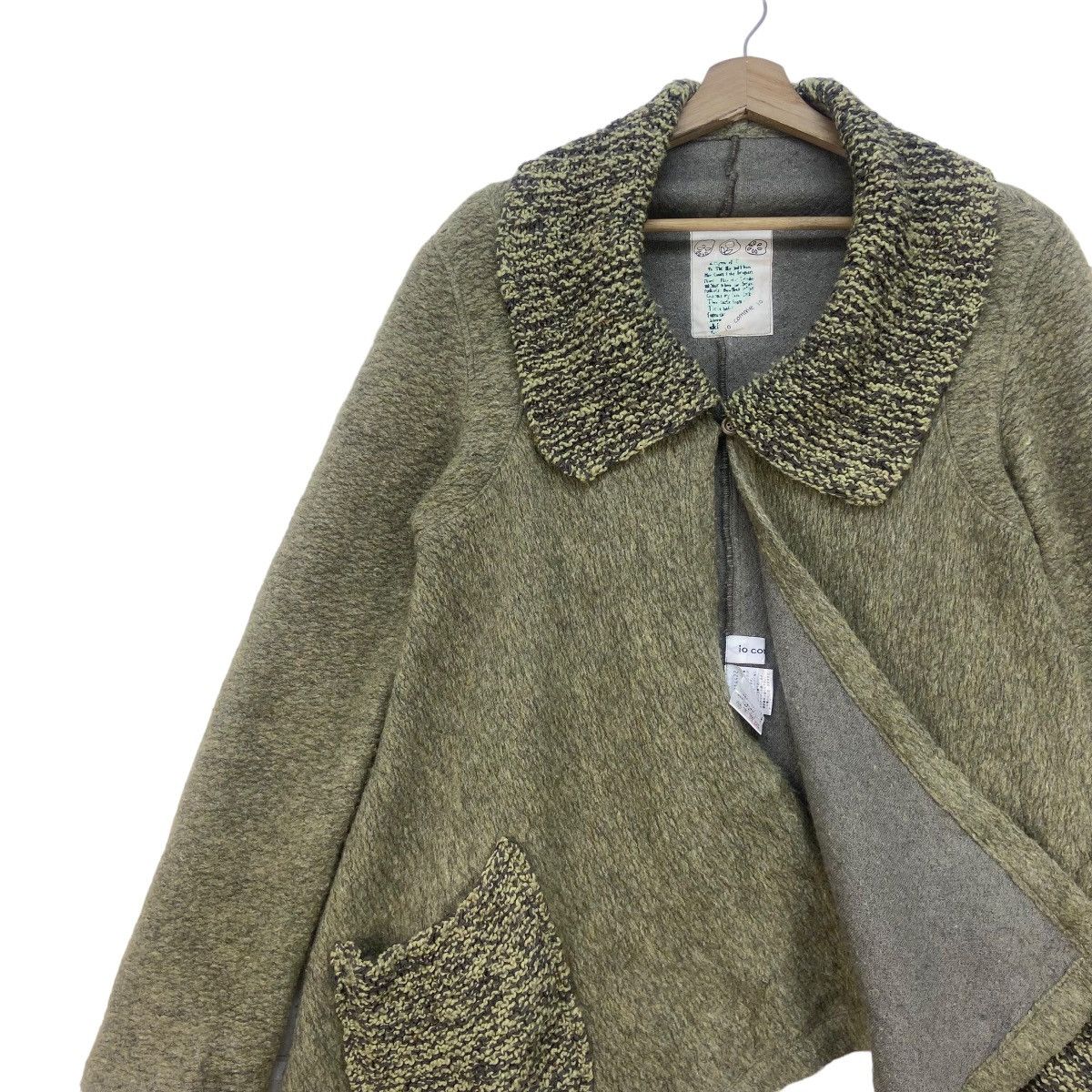 Japanese Brand × iO Japanese Brand io Comme io Nice Design Wool Jacket Size M / US 6-8 / IT 42-44 - 9 Thumbnail