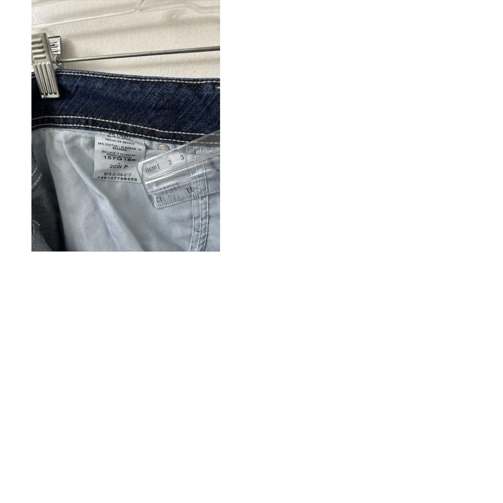 Vintage Riders by Lee Jeans Womens 20x30 Dark Wash Slim Relaxed Fit Straight Leg NWT Size 42" / US 20 - 9 Thumbnail