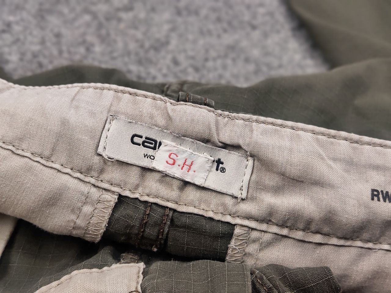 Carhartt Vintage 90's Carhartt Aventura Distressed Olive Cargo Pants Size US 28 / EU 44 - 17 Thumbnail