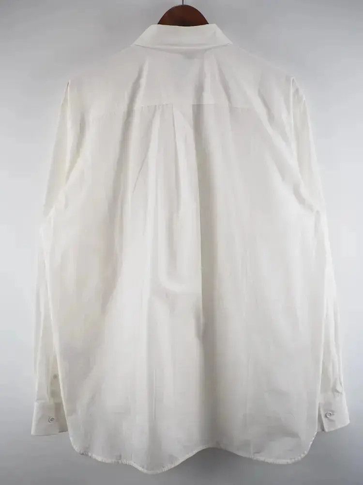 Bottega Veneta IT 41 Bottega Veneta 20AW White Cotton Blouse Shirt Size US L / EU 52-54 / 3 - 2 Thumbnail
