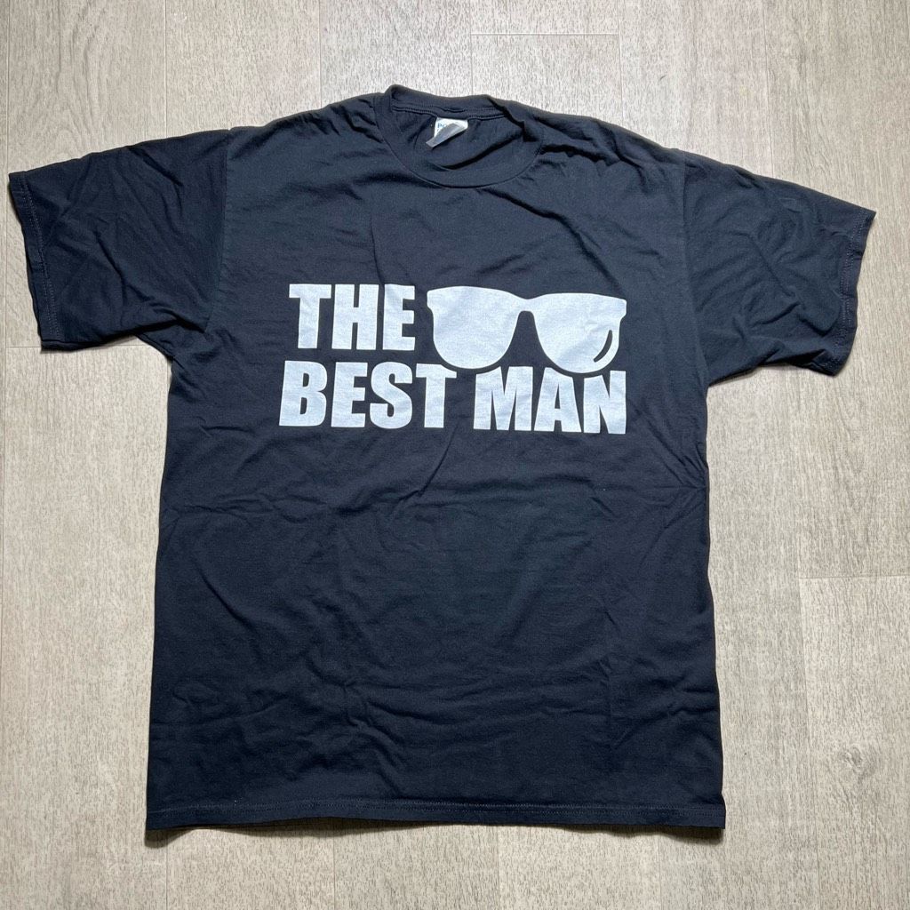 Other Port & Company (Amazon) Best Man Stag Party Black Graphic T- Size US L / EU 52-54 / 3 - 2 Thumbnail