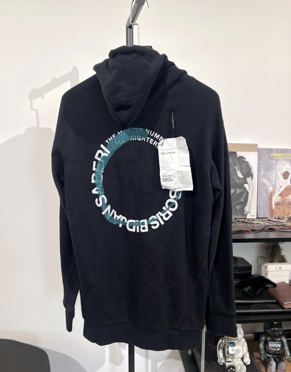 11 By Boris Bidjan Saberi 11ByBBS Waffle-Knit Balaclava & Embroidered Hoodie Size US L / EU 52-54 / 3 - 1 Thumbnail