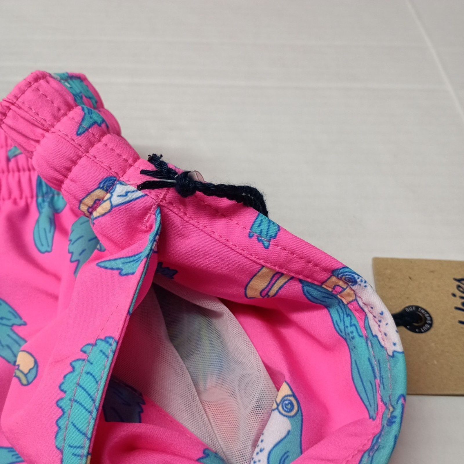Chubbies Chubbies The Toucan Do Its Lined Swim Trunks Pink Men M 5.5" Size US 28 / EU 44 - 3 Thumbnail