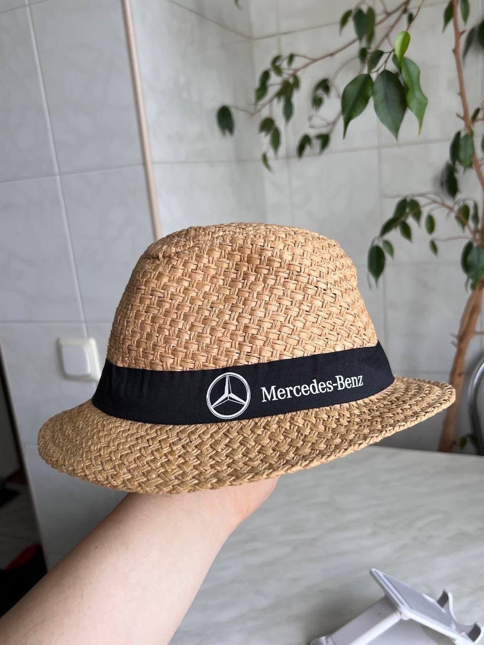 Mercedes-Benz × Vintage Official Vintage Mercedes Benz Straw Bucket Hat Daimler AG Size ONE SIZE - 3 Thumbnail