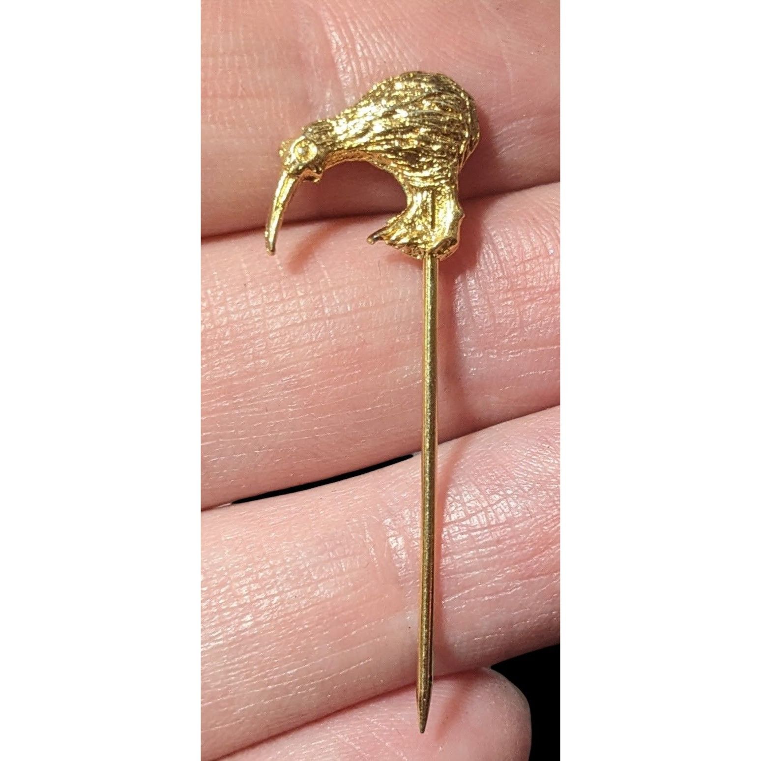 Other Vintage Kiwi Bird Gold Tone Collectible Stick Pin Size ONE SIZE - 1 Thumbnail