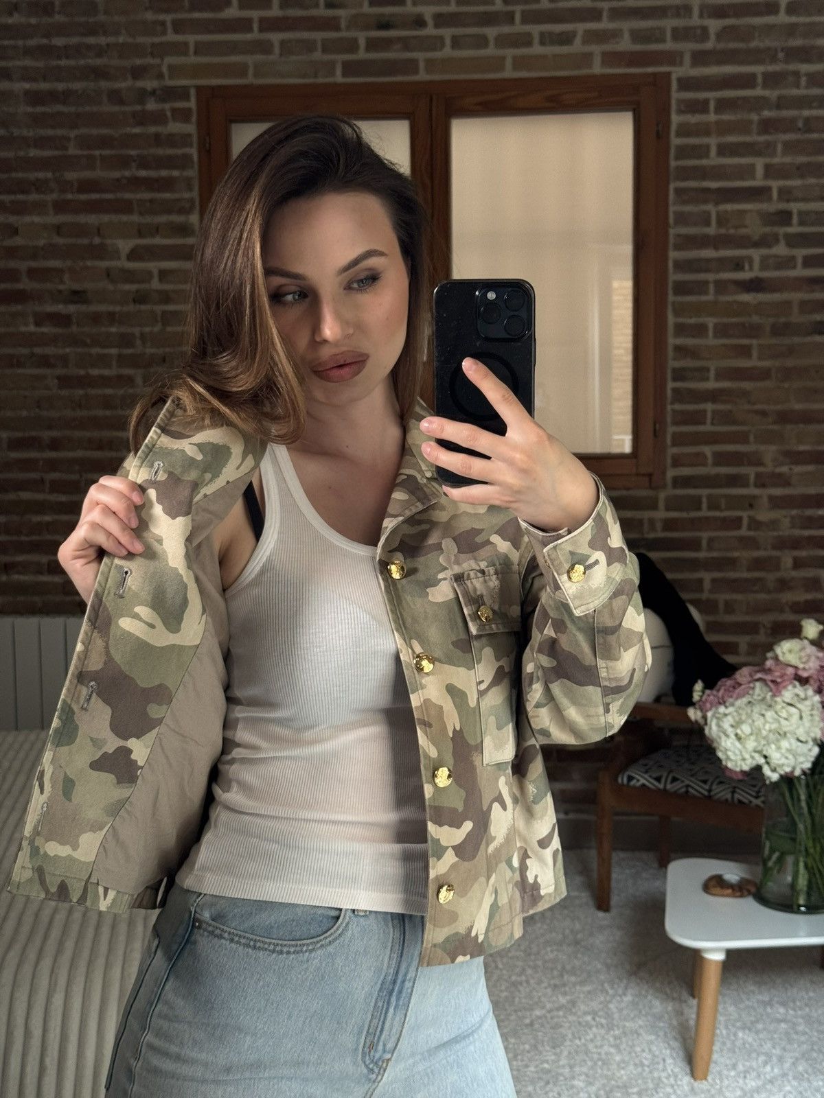 Celine Celine Army Style Jacket Gold Buttons Size S / US 4 / IT 40 - 3 Thumbnail
