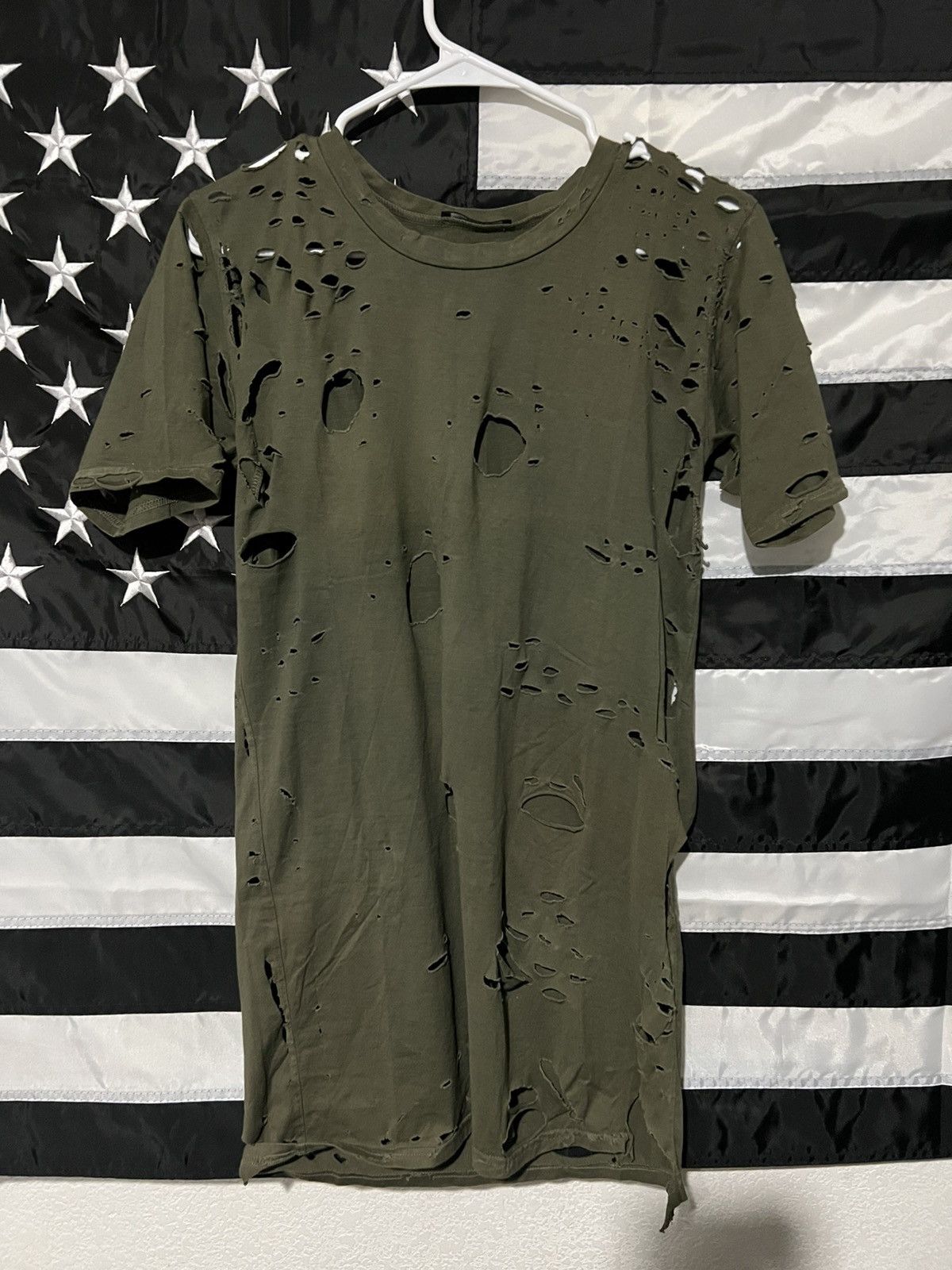 Balmain Balmain SS10 Destroyed Military Shirt Size US M / EU 48-50 / 2 - 2 Thumbnail