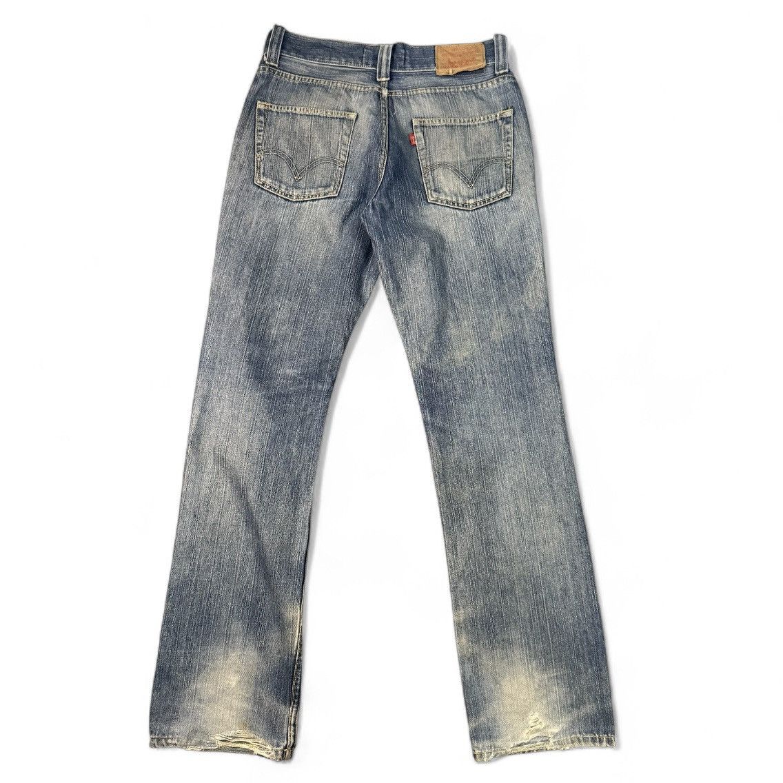 Beauty Beast 🔥🇯🇵 Japanese Distressed Levis 522 Slim Thrashed Pant Size 32" / US 10 / IT 46 - 2 Thumbnail