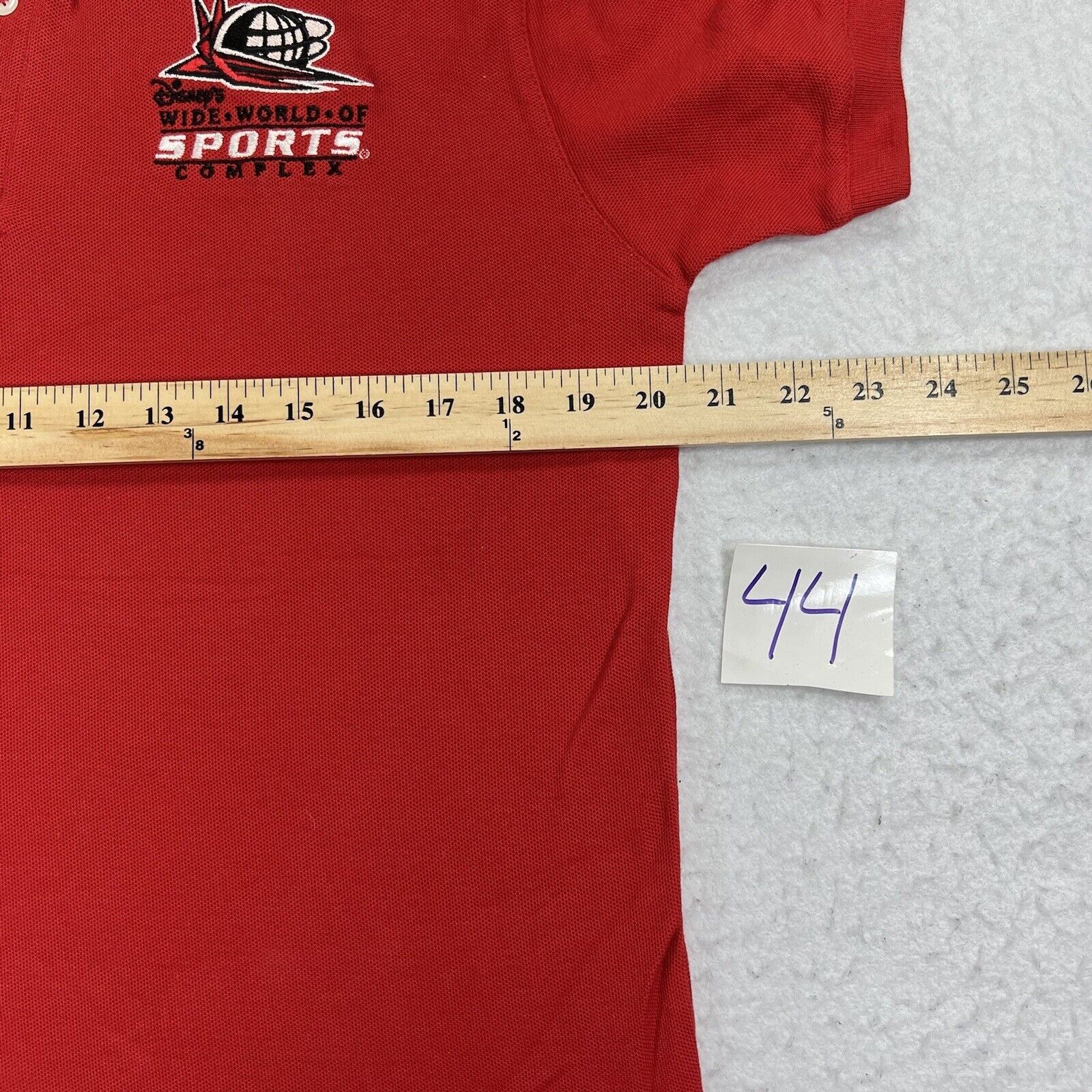 Disney Disney ESPN Wide World Sports Complex Large Red Polo Shirt Size US L / EU 52-54 / 3 - 11 Thumbnail