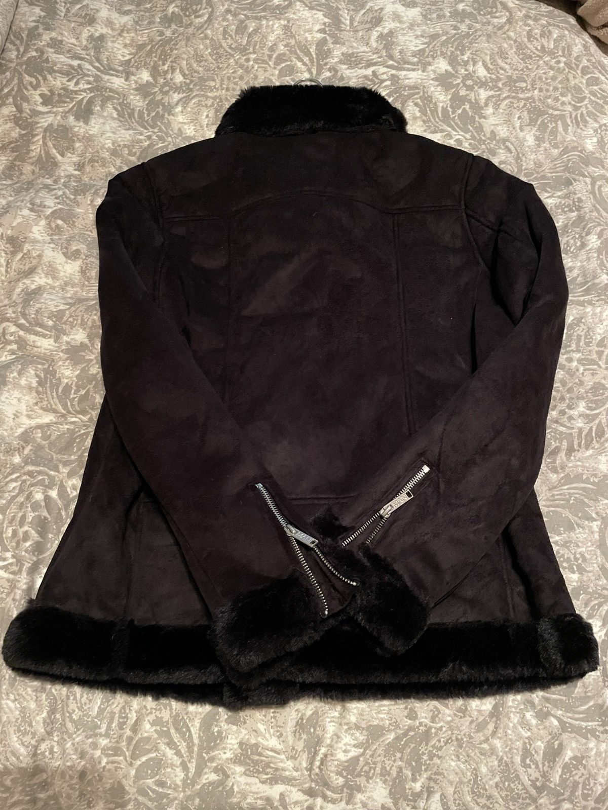 Vintage Suede & Fur faux heavy jacket Size US M / EU 48-50 / 2 - 2 Thumbnail