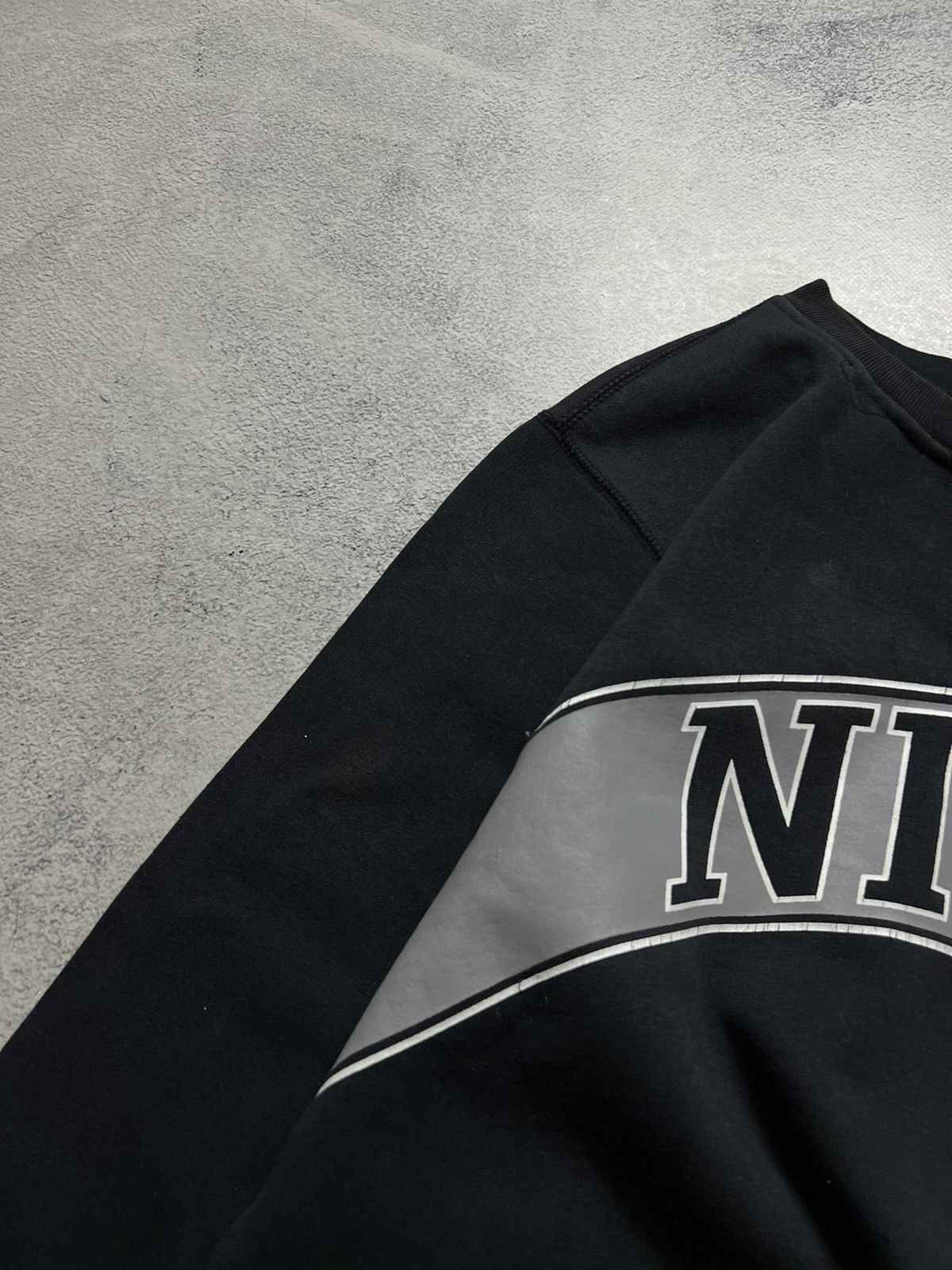 Nike × Vintage Vintage Y2K Nike Faded Spell Out Big Logo Sweatshirt 00’s Size US M / EU 48-50 / 2 - 6 Thumbnail