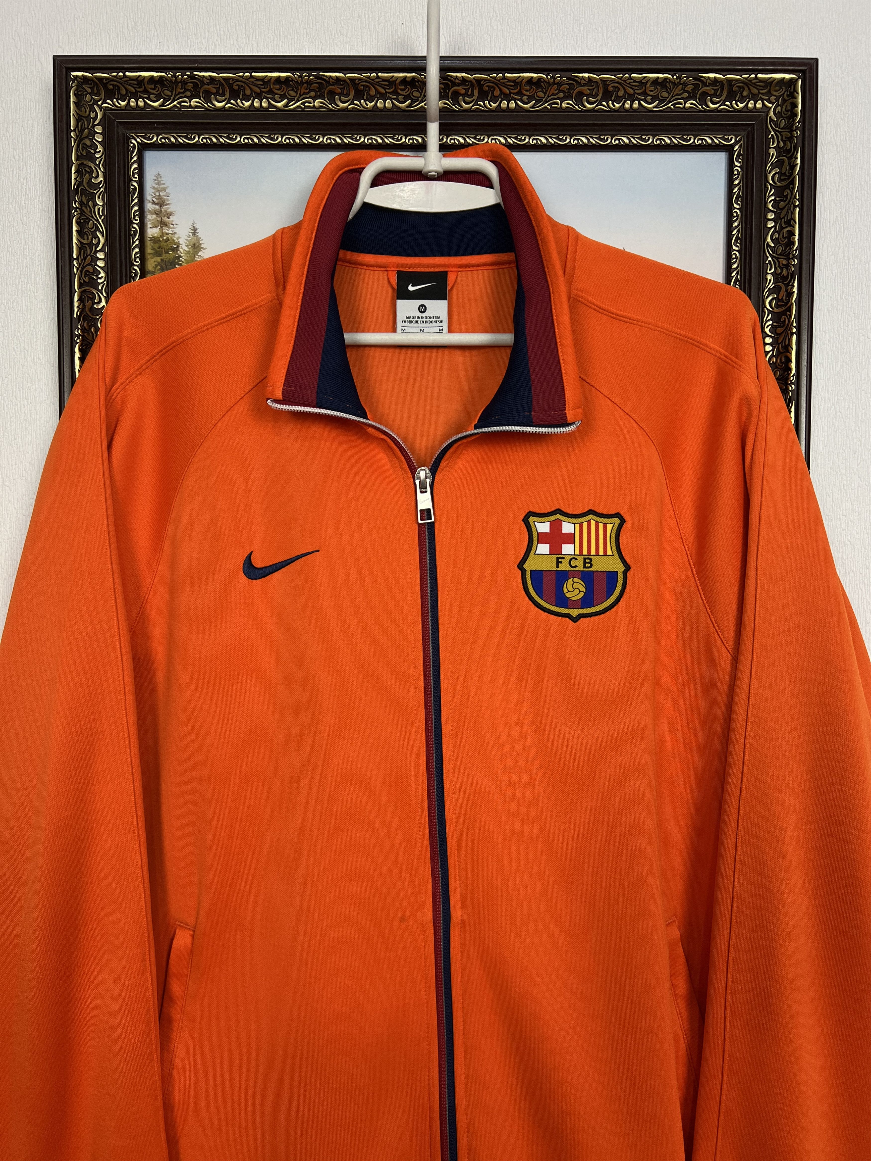 Nike Vintage Nike FC Barcelona Football Jacket Soccer Track Top Size US M / EU 48-50 / 2 - 2 Thumbnail